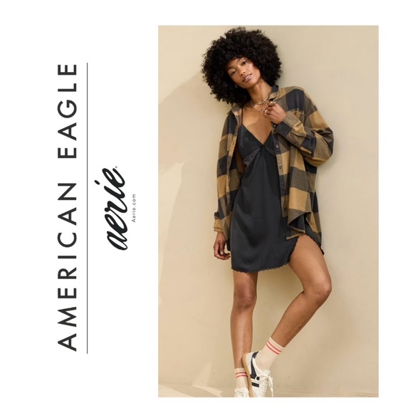 Aerie Anytime Fave Flannel Shirt - Picture 1 of 10